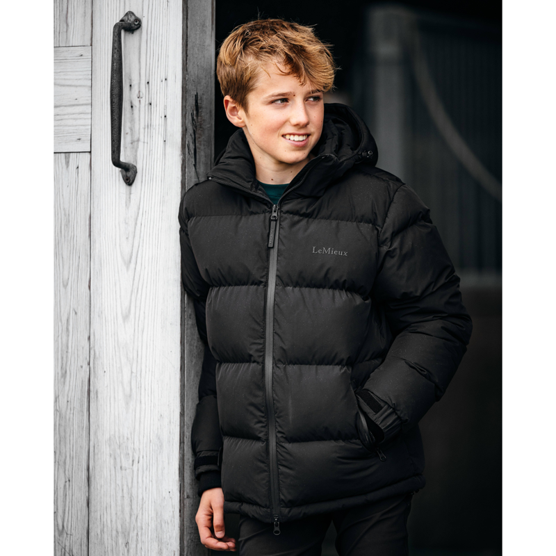 LeMieux Elite Young Men's Puffer Jacket - Black-4